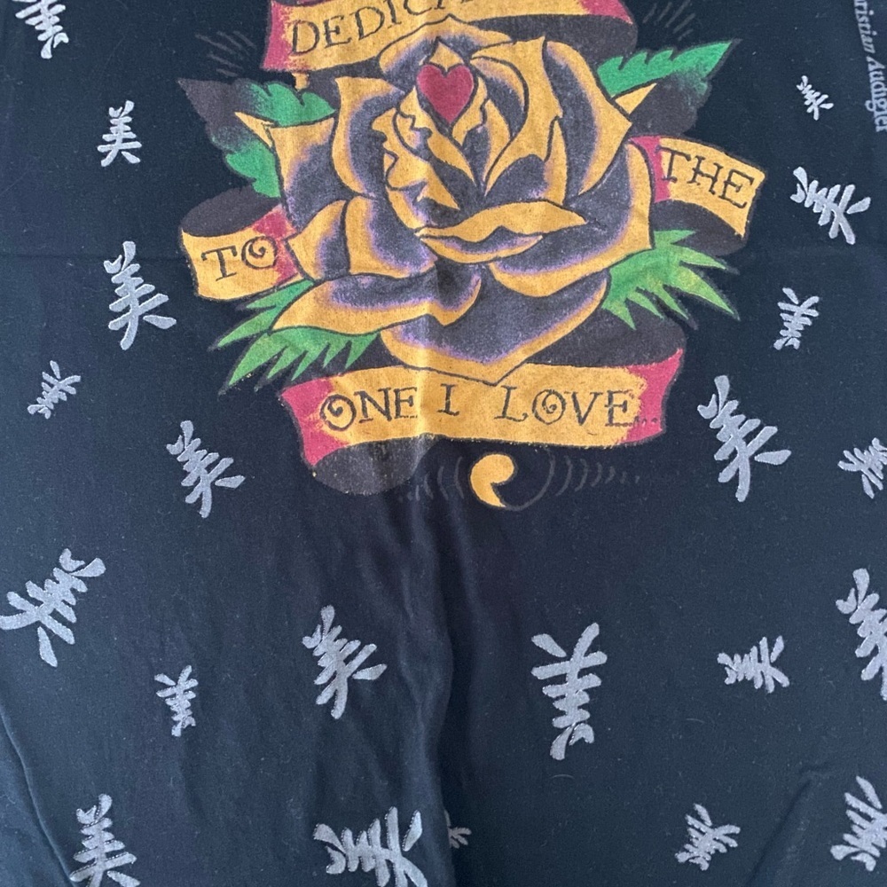 ED HARDY VINTAGE BLACK T SHIRT SIZE SMALL - Picture 5 of 8
